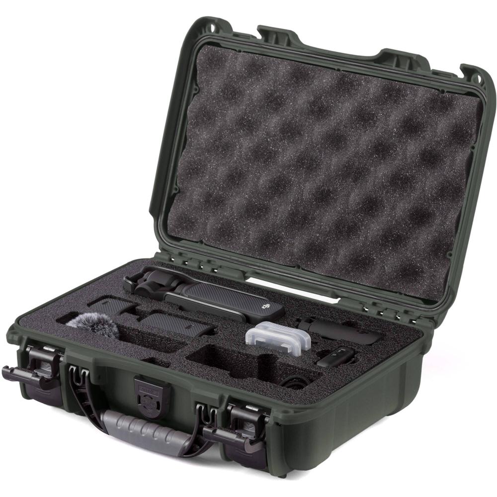 Nanuk 909 Funda Dura con Inserto de Espuma para DJI Osmo Pocket 3 (Oliva, 4.8L) - Resistente al Impa