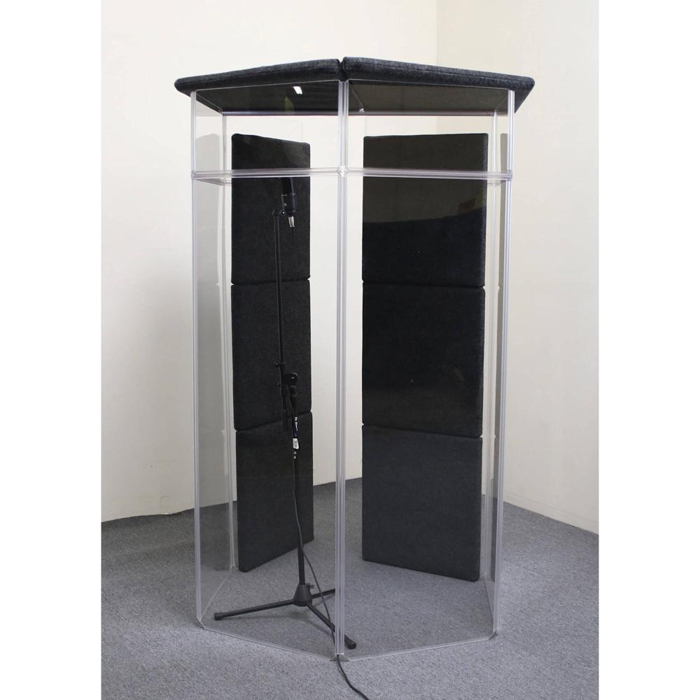 Cabina Vocal ClearSonic IsoPac G - Para Vocalista Único (Gris Oscuro)