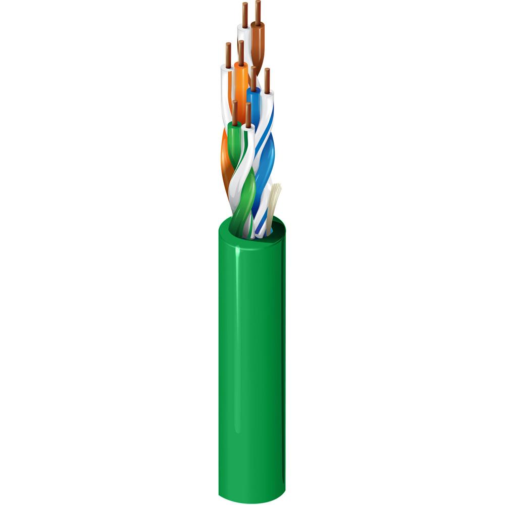 Cable Belden 1585A 4-Pares 24 AWG Cat 5e U/UTP Plenum-CMP (1000', Verde) - Cable Horizontal de Pleni