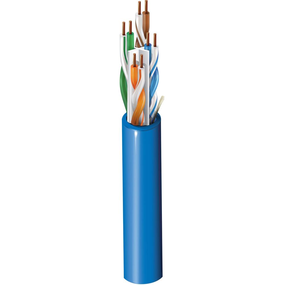 Cable Belden 3612 Cat 6 a Granel (1000', Azul, Carrete ) - 400 MHz, Soporta Hasta 1 Gb/s, Con