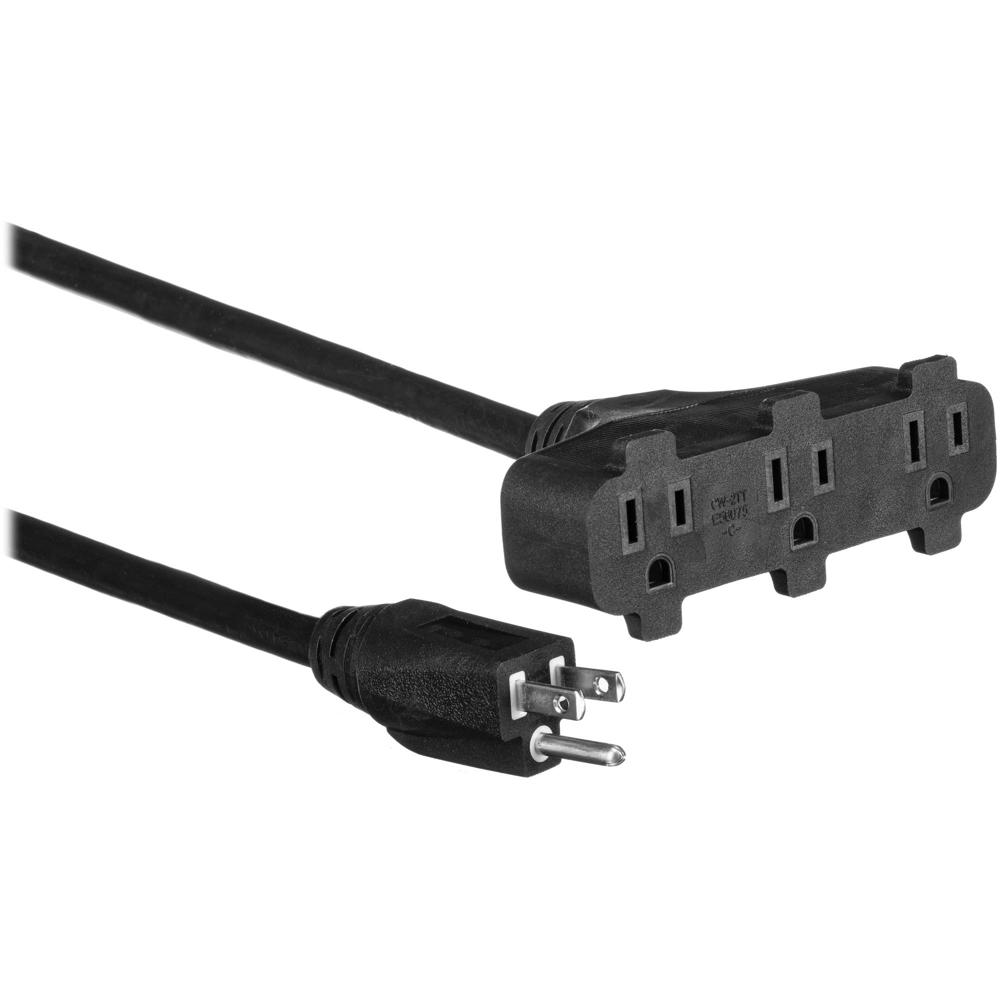 Cable de Extensión Century Wire and Cable SJTW con Triple Tap (12 AWG, 50', Conductores de Cobre 100