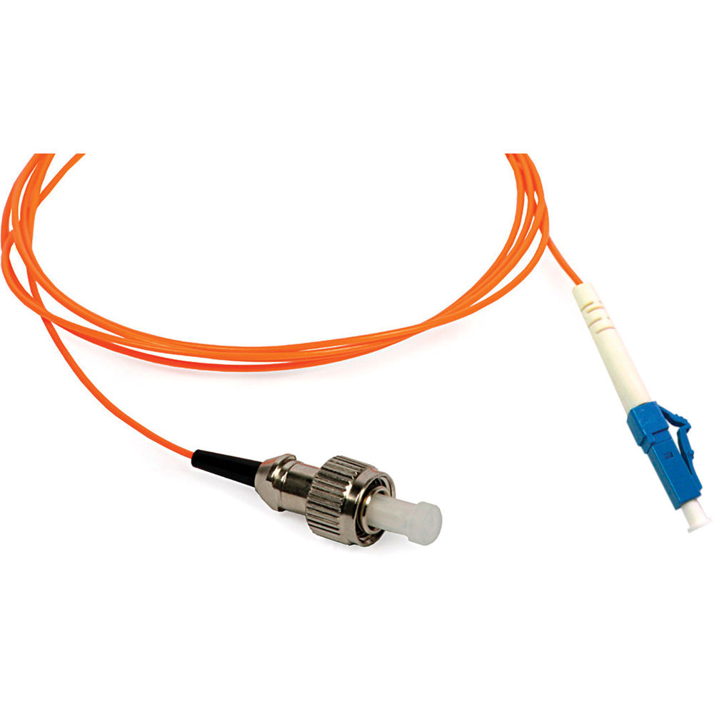Cable de Parche de Fibra Óptica Multimodo Camplex Simplex ST a LC (3.28', Naranja) - Cuerdas Simplex