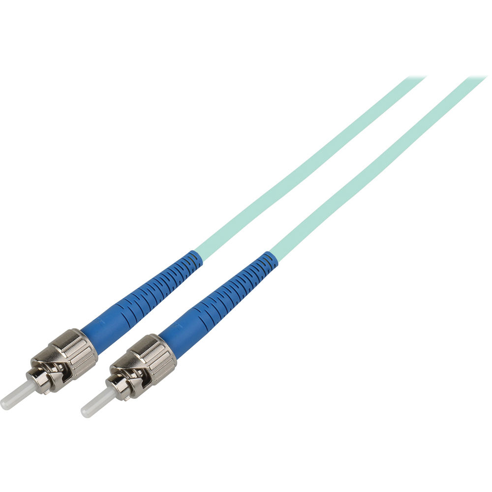 Cable de Parche de Fibra Óptica Camplex Premium OM3 Multimodo Simplex ST a ST (3.3', Aqua) - Soporte
