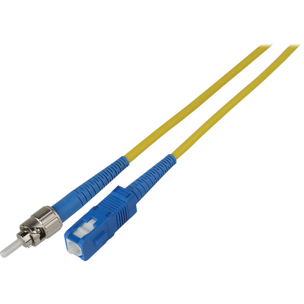 Cable de Parche de Fibra Óptica Monomodo Camplex Simplex ST a SC (9.8', Amarillo)