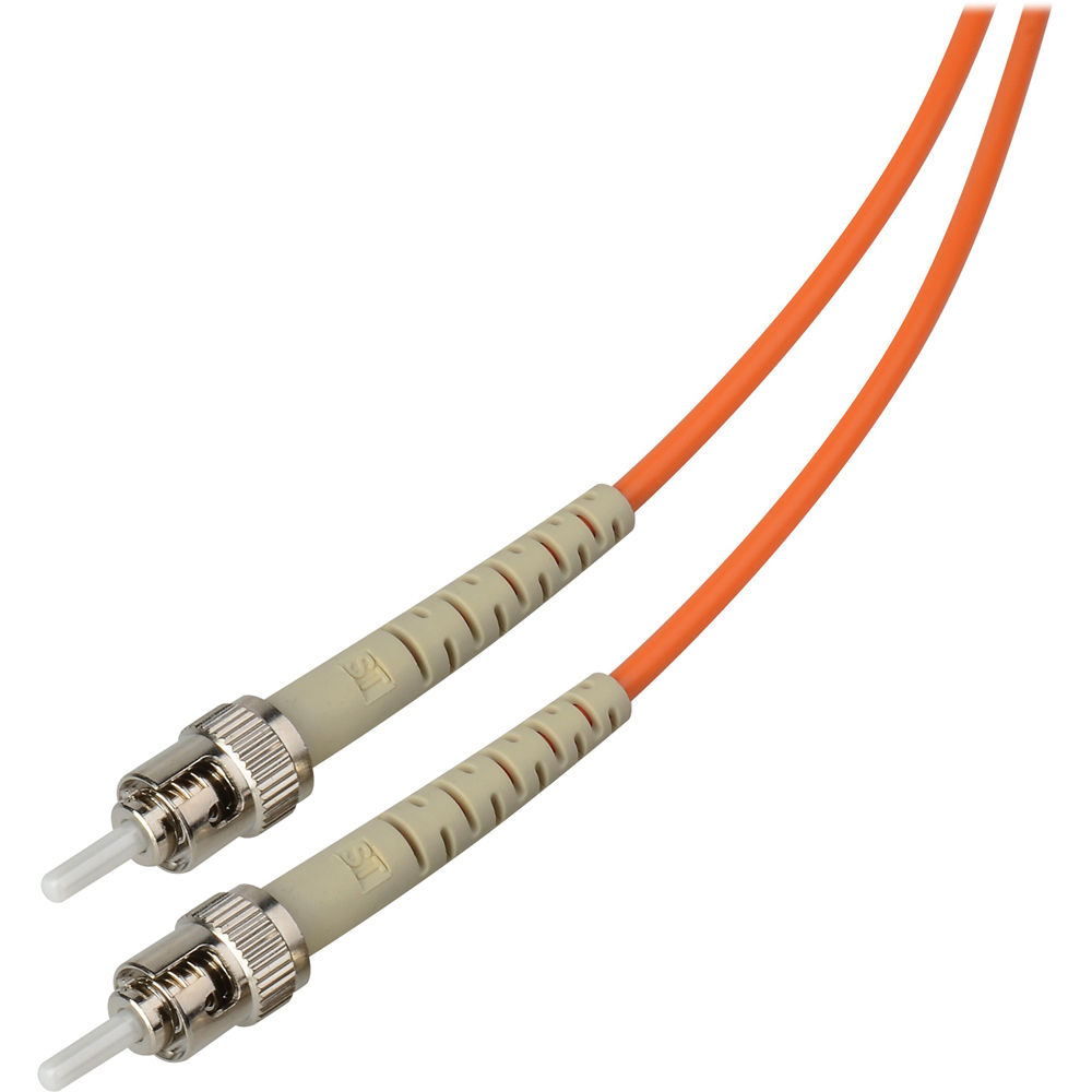 Cable de Parche de Fibra Óptica Multimodo Camplex Simplex ST a ST (3m, Naranja) - Cuerdas Multimodo,