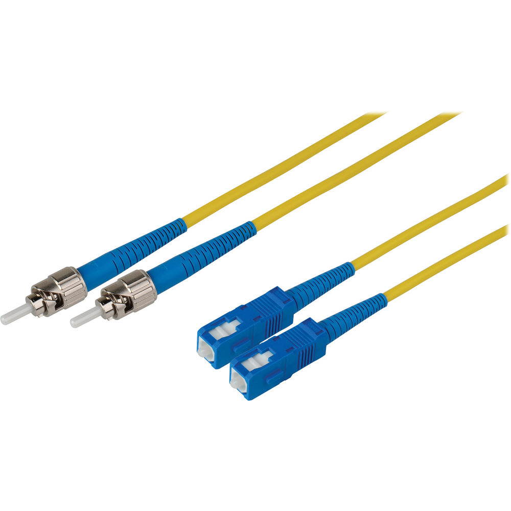 Cable de Parche de Fibra Óptica Camplex Duplex ST a Duplex SC Monomodo (Amarillo, 6.56') - Núcleo de