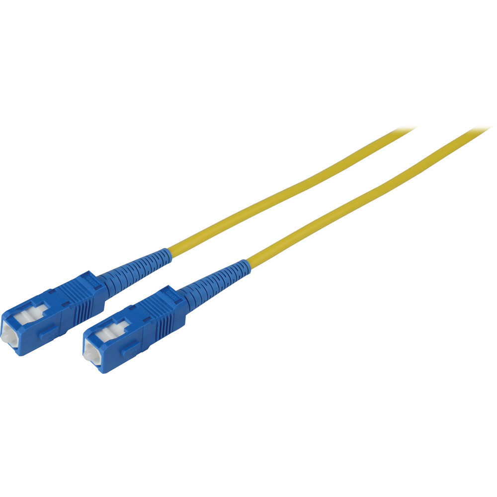 Cable de Parche de Fibra Óptica Camplex Singlemode Simplex SC a SC (49', Amarillo)