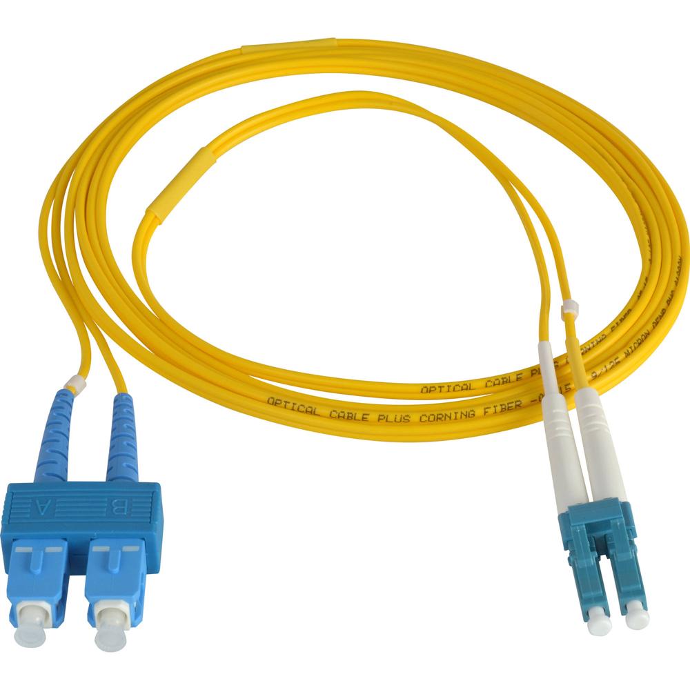 Cable de Parche de Fibra Óptica Camplex Duplex LC a Duplex SC Monomodo (Amarillo, 49.2') - Núcleo de