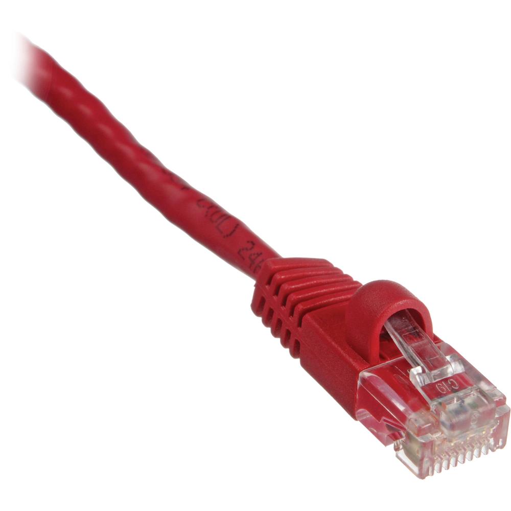 Cable de Parche Cat 6 550 MHz Sin Enganche (14', Rojo) - Conectores RJ45 Baquelita, Cubierta X-trafl