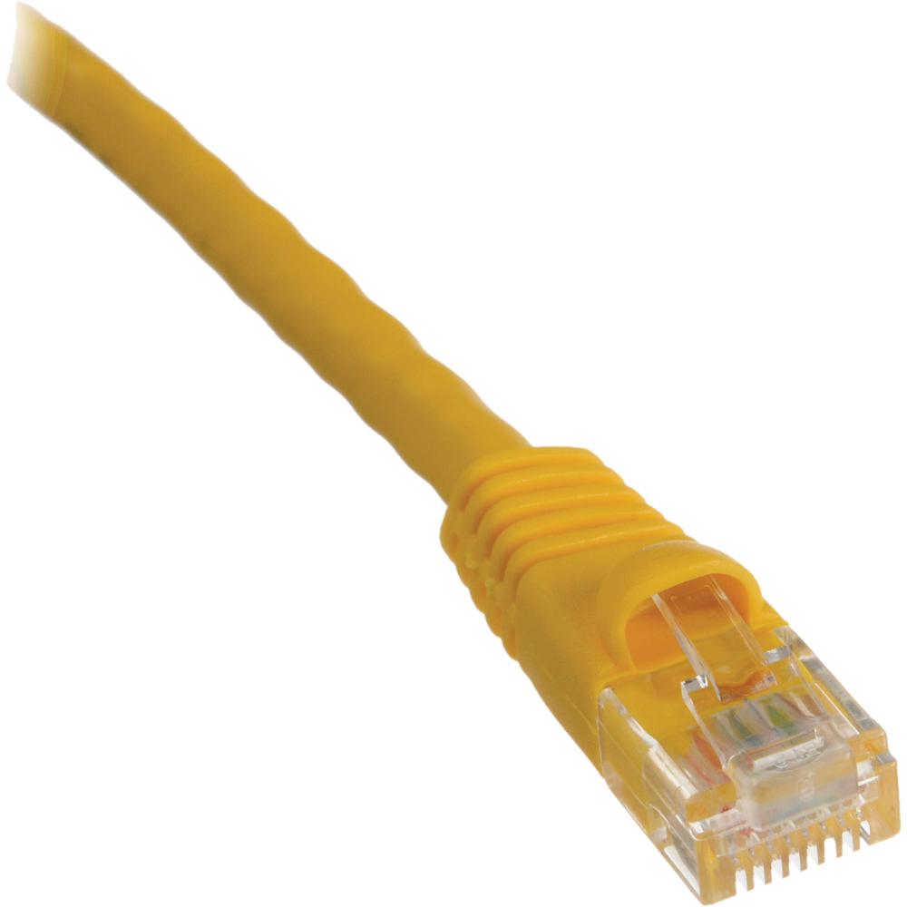 Cable de Parche Snagless Cat5e 350 MHz (3 m, Amarillo) - Conectores RJ-45 Baquelita, Velocidad de Tr