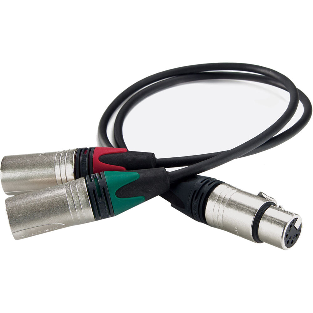 Cable Y Pearl Microphone Labs 533 de 5-Pin XLRF a 3-Pin XLRM (16.4') para Micrófonos ELM-A, TL 44, M