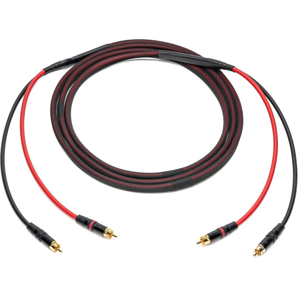 Cables de Audio Audiophile Sescom 2 RCA Macho a 2 RCA Macho (15') - Conectores Neutrik de Alta Calid