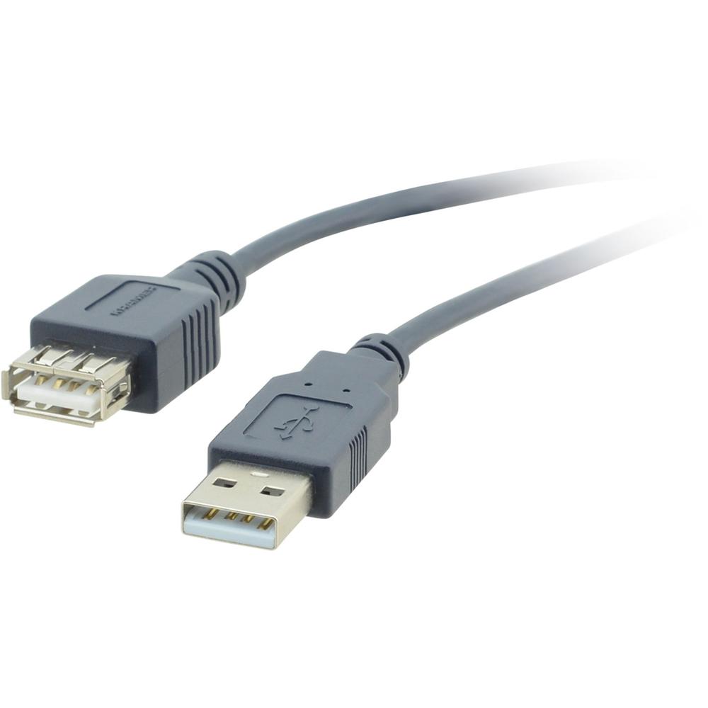 Kramer Cable de Extensión USB 2.0 Tipo A Macho a Tipo A Hembra (6', Negro) - Alta Velocidad, Hasta 4