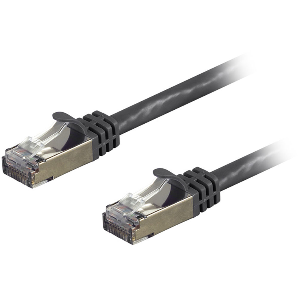 Monoprice Entegrade Cat 7 S/FTP Cable Ethernet Doble Apantallado (15', Negro) - Soporta Ethernet 10-