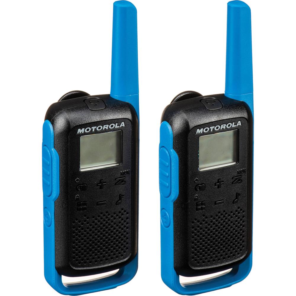 Motorola Talkabout T270 Radio Bidireccional FRS/GMRS (Paquete de 2, Azul) - 22 Canales, Alcance de 1