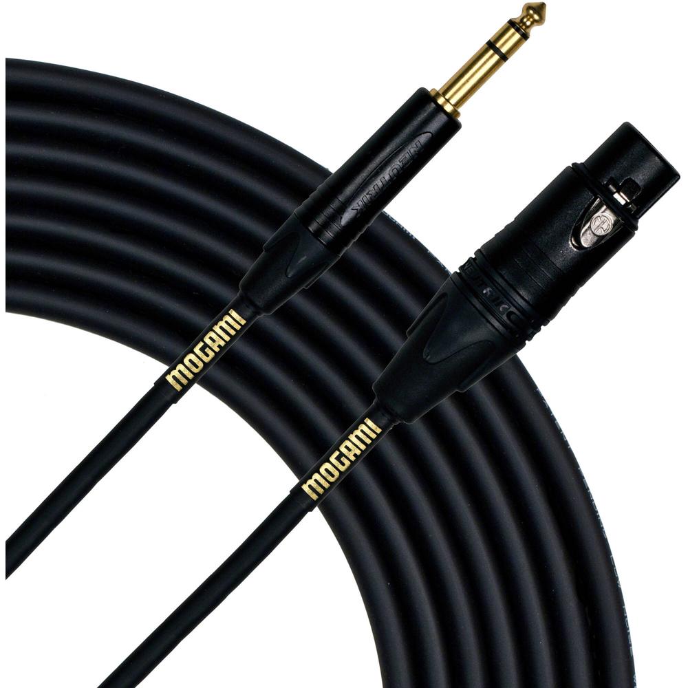 Mogami Gold TRS Estéreo 1/4"" Macho a XLR Hembra Balanceado Cable Patch Cuádruple - 3'