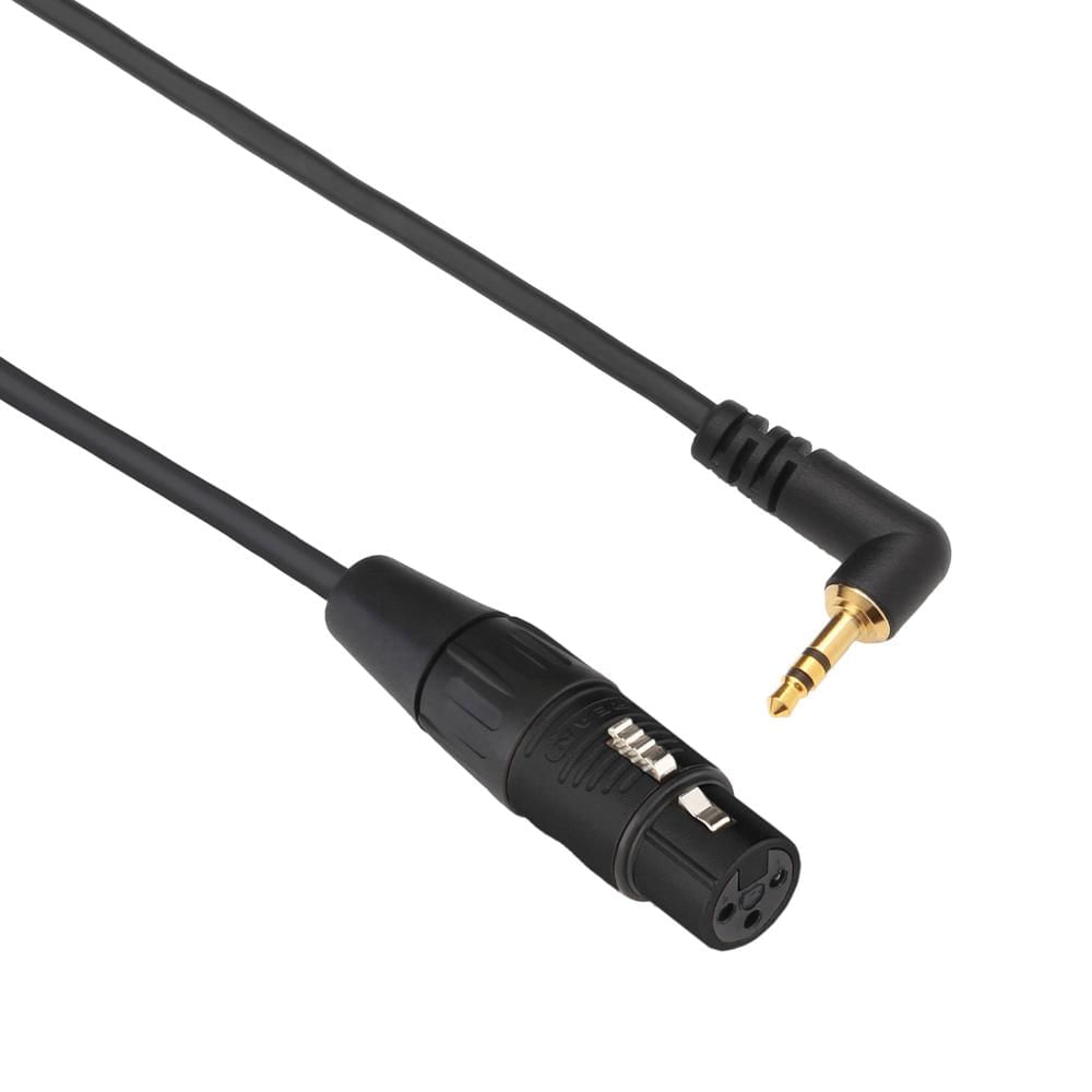 Kopul XRSM Cable de 3 Pies XLR Femenino a Mini-Conector Estéreo 3.5mm RA - Ideal para Cámaras, DSLRs