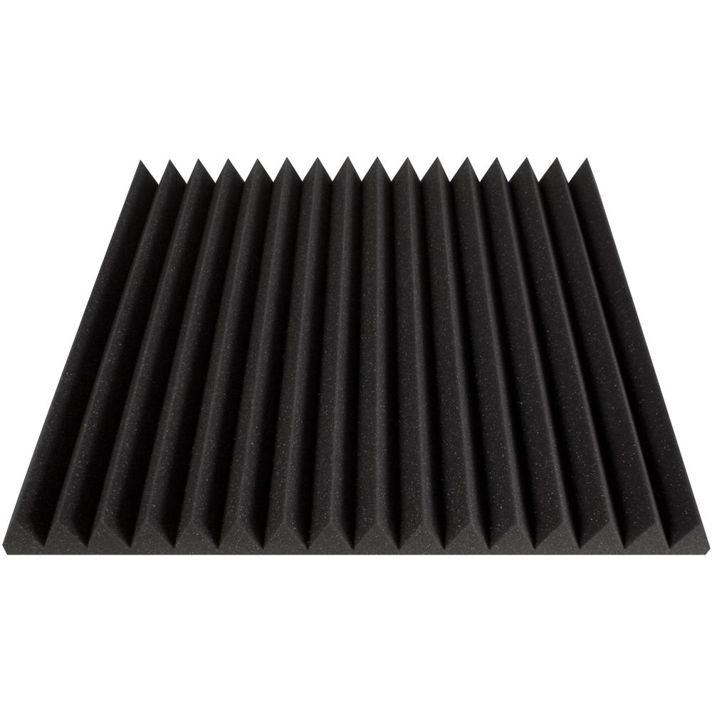 Paneles de Espuma Acústica Ultimate Support 2"" Wedge de 24 x 24"" (Paquete de 12, Carbón) - Reduce Re