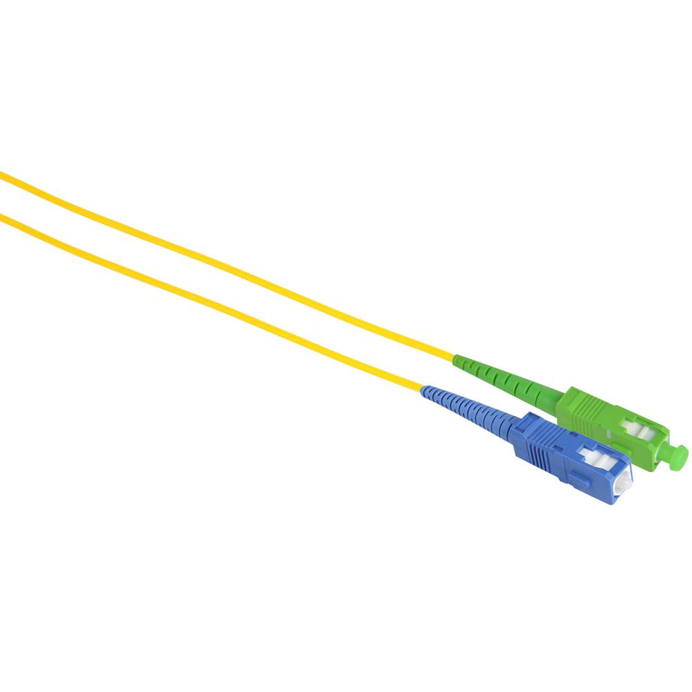 Camplex Simplex APC SC a UPC SC Cable de Parche de Fibra Óptica Monomodo 9u/125u (3m, Amarillo)