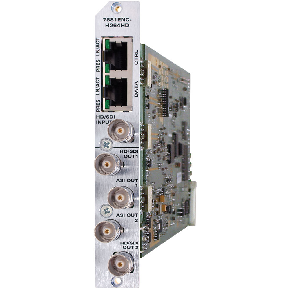 Evertz Microsystems 7881ENC-H264HD: Codificador H.264/AVC de Baja Latencia para Aplicaciones de Tran
