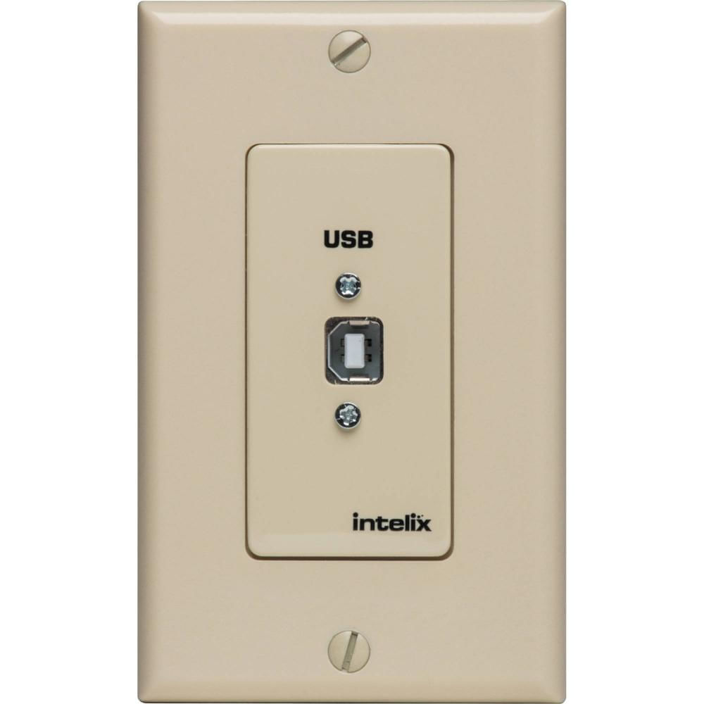Intelix USB-WP-H-I Extensor de Placa de Pared USB de Par Trenzado de Velocidad Completa