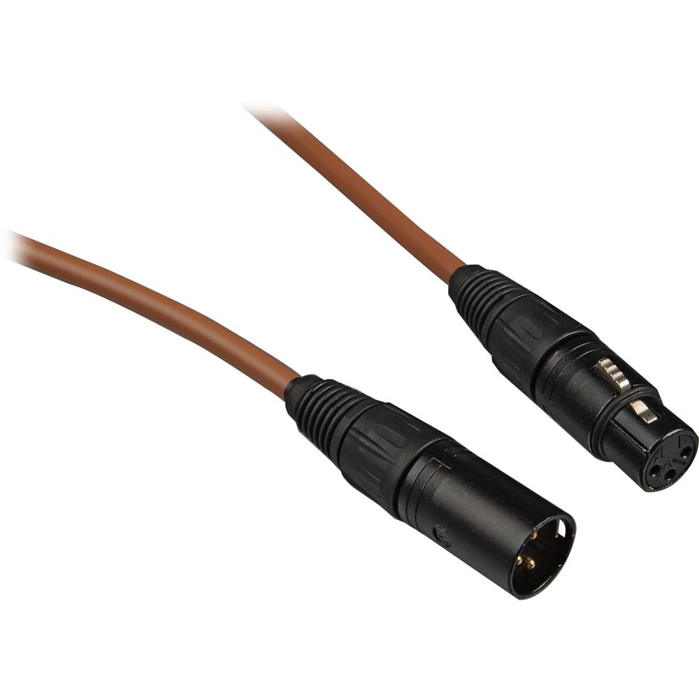 Cable de Micrófono Canare L-4E6S Star Quad XLRM a XLRF (15', Marrón) - Blindaje de Cobre Trenzado, F