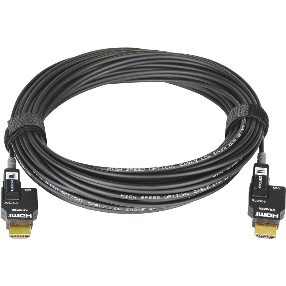 Kramer CLS-AOCH/60 Cable HDMI Óptico Activo de 164' con Conectores HDMI Desmontables - Resolución 4K