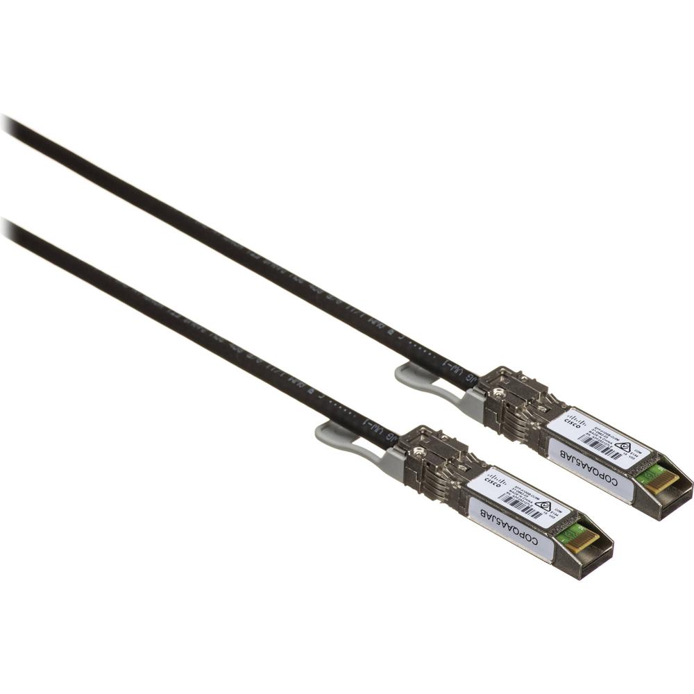 Cable de Cobre Twinax Cisco 10GBASE-CU SFP+ (Pasivo, 16.4') - Conectores SFP+, Soporta 10 Gb/s, 24 A