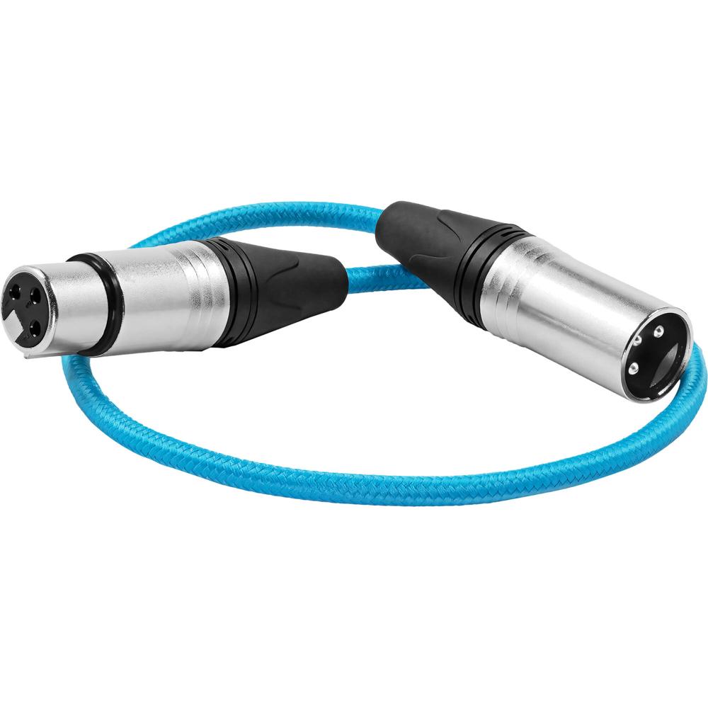 Cable de Audio Kondor Blue 3-Pin XLR Macho a 3-Pin XLR Hembra para Micrófonos de Cámara (18"")