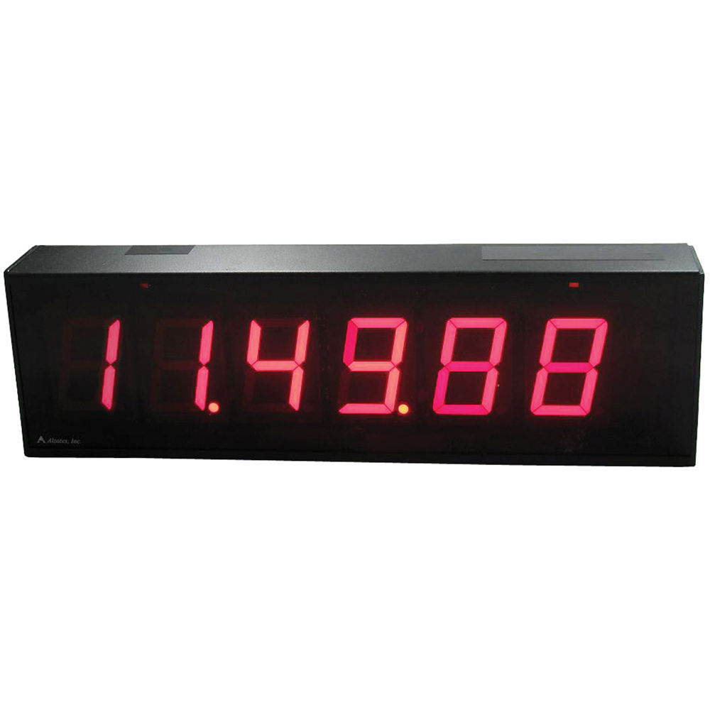 Alzatex DSP256BT Pantalla de 6 Dígitos con Dígitos de Segmento Sólido de 2.33"" (Negro)