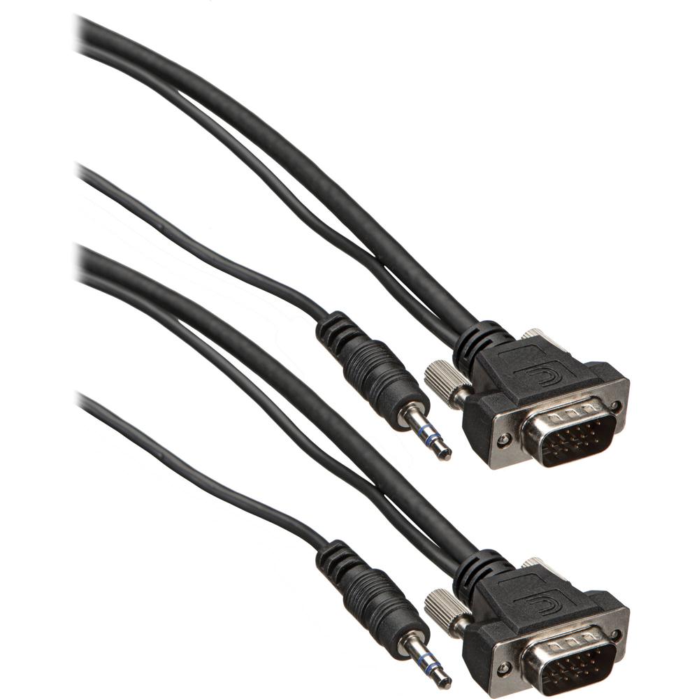 Cable de Instalación Pro HR (Alta Resolución) Micro HD15 Macho y 1 Conector Mini Estéreo en Cada Ext