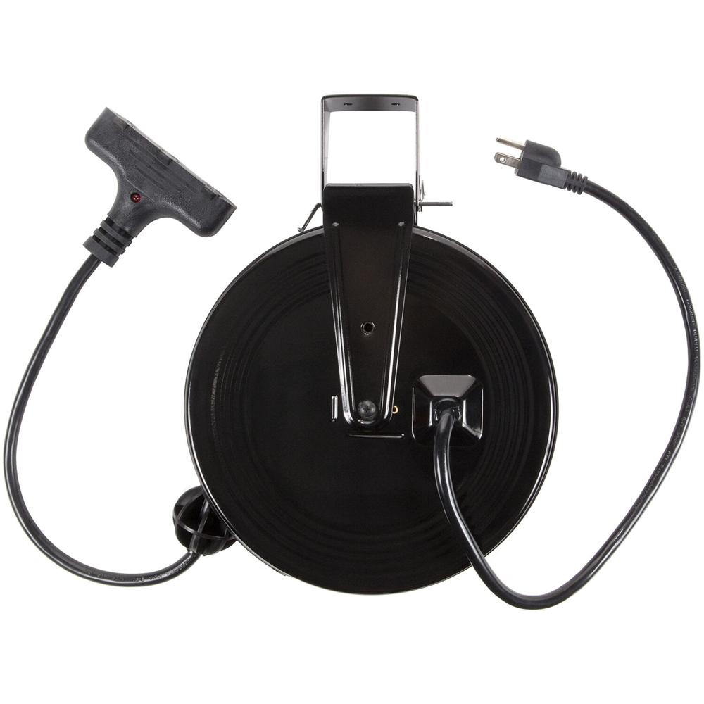 Carrete de Cable de Extensión Retráctil Bayco Products de 30' con 3 Salidas y 13A