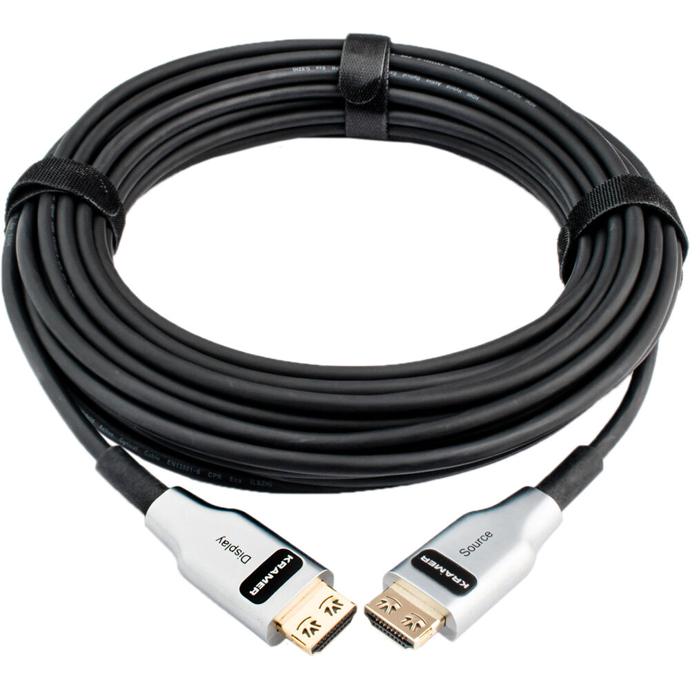 Kramer CLS-AOCH/UF Cable Híbrido Óptico HDMI Ultra Alta Velocidad LSHF (50') - Certificado HDMI 2.1,
