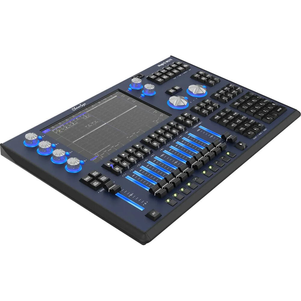 Consola Compacta ChamSys MagicQ MQ70 - Control Profesional de Iluminación con 24 Universos y Pantall
