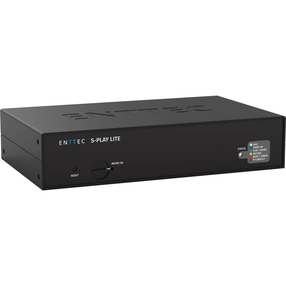 Controlador ENTTEC S-Play LITE: Grabador y Reproductor DMX de 16 Universos, Art-Net y sACN, Entradas