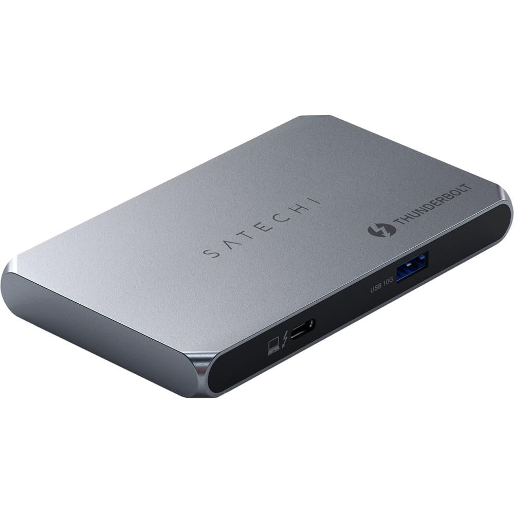 Satechi Thunderbolt 4 Slim Hub: 3 Puertos Thunderbolt 4, 1 Puerto con Power Delivery, 1 Puerto USB-A