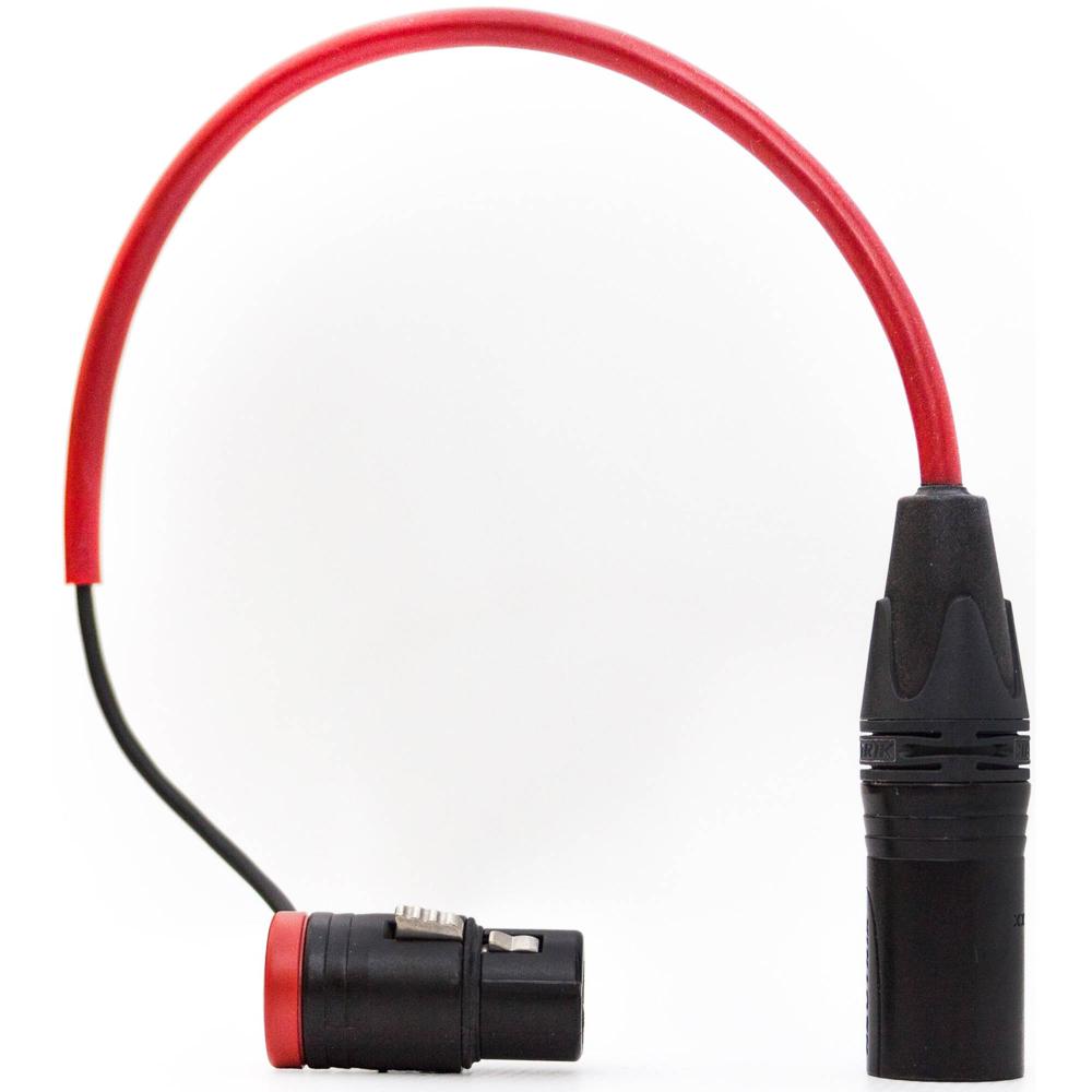 Rycote Cable de 3 Pines XLR Macho a XLR Hembra en Ángulo Recto para Cyclone (10.2'') - Compatible co