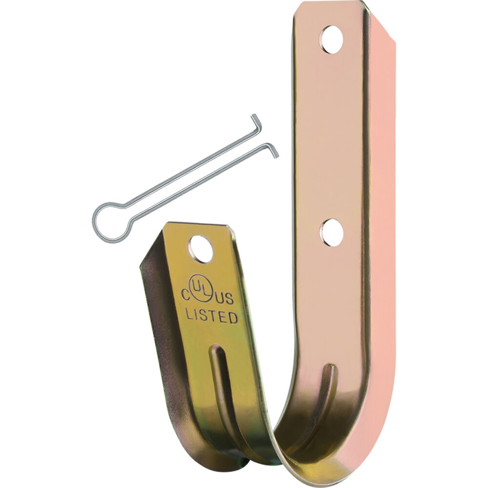 Simply45 Soporte J-Hook Estándar de 4"" con Pasador de Retención (Paquete de 5) - Soporta Cables de B