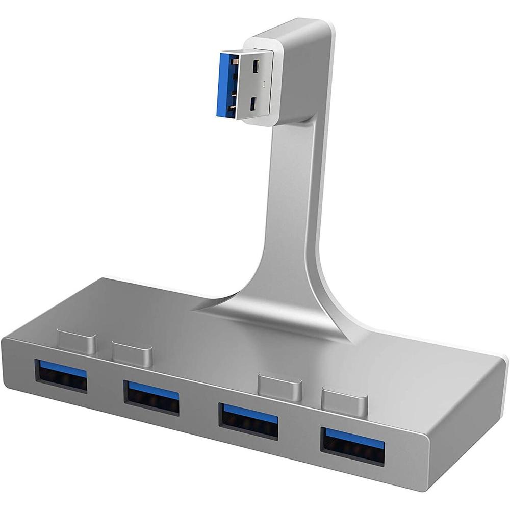 Sabrent Hub USB 3.0 de 4 Puertos - Conector Type-A, Diseño de Aluminio, Plug and Play, Compatible co