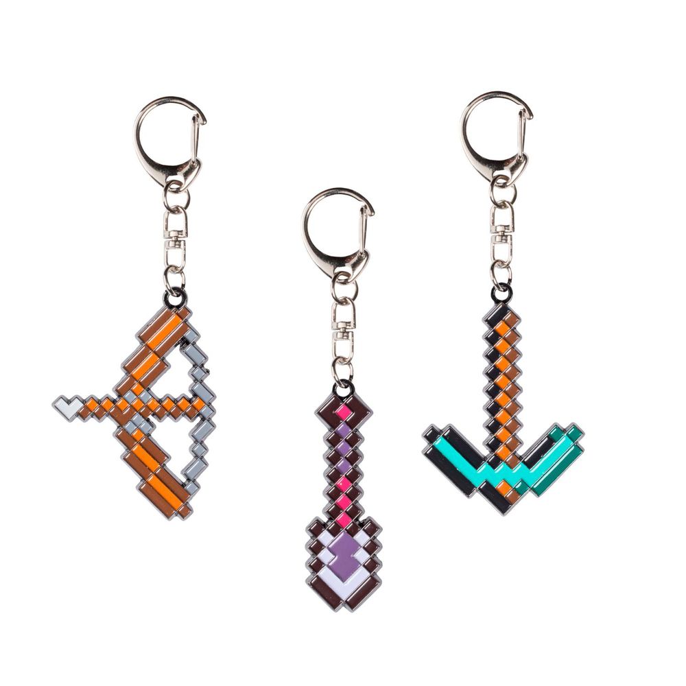 Minecraft Llave Metalico Pack 3 Und Pala
