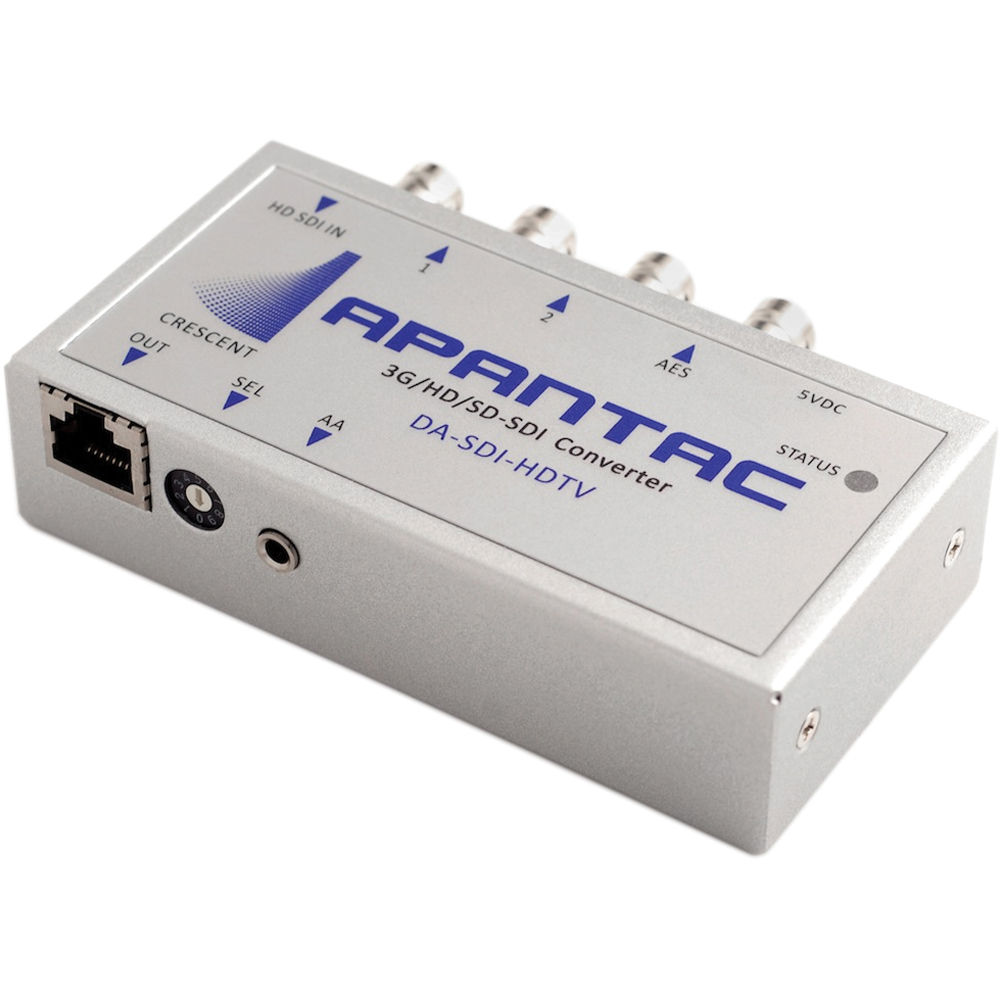 Convertidor Apantac DA-SDI-HDTV de SDI a HDMI/DVI sobre Ethernet con 2 Salidas en Bucle