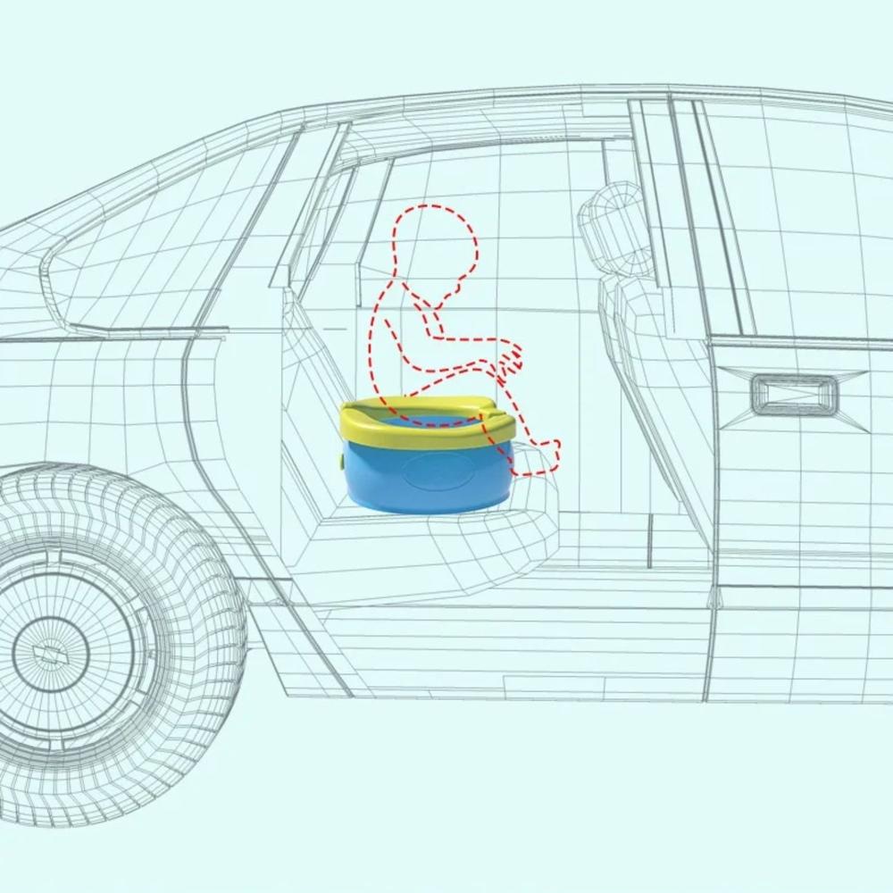 Urinario Basin Plegable Niños Banana