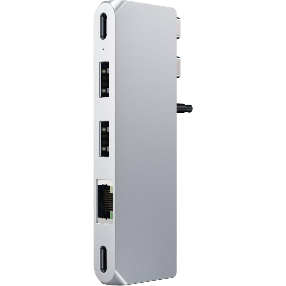 Satechi 6-en-1 Pro Hub Mini (Plata) para Modelos Selectos de MacBook Pro