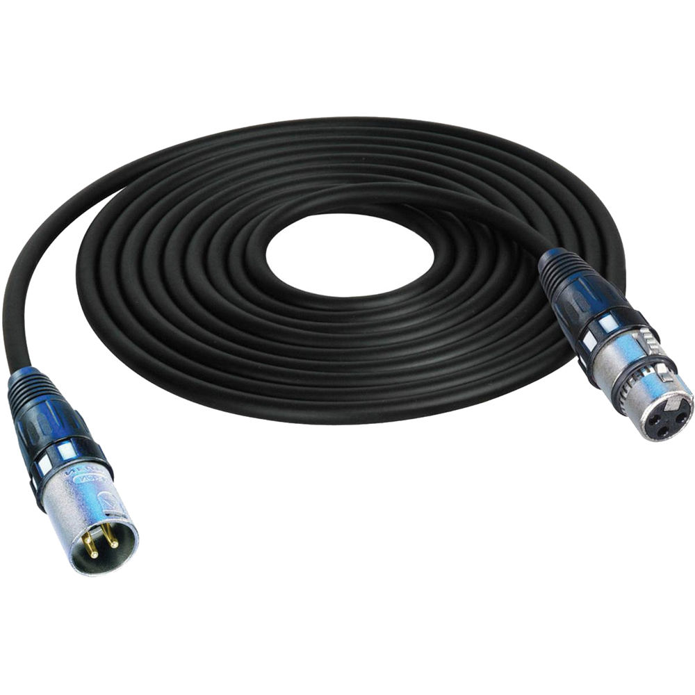 Sescom 1800F XMF-5 - Cable AES/EBU de Alta Flexibilidad XLR-M a XLR-F (Negro, 5') - Conectores Neutr