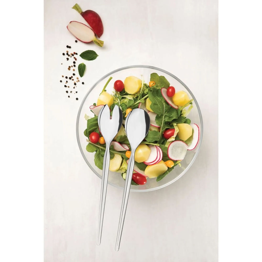 Juego de cubiertos para ensalada Tramontina Cosmos de acero inox 66999600