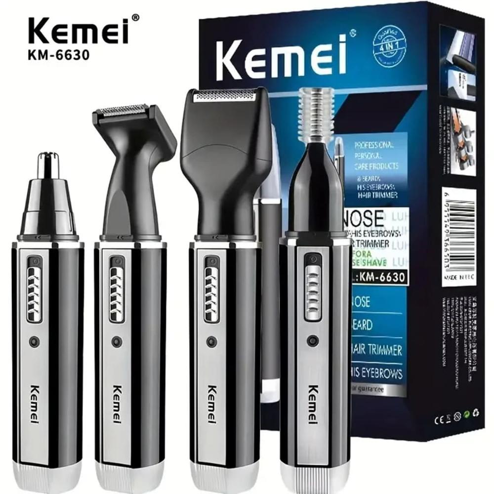 Afeitadora Nasal 4 en 1 Kemei USB Barba Cejas Oído Cortadora de Pelo Eléctrica Hombre Genieka