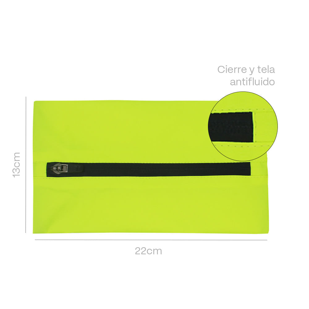 Bolsa Impermeable Yaku Talla XS Limón con Cierre Azul