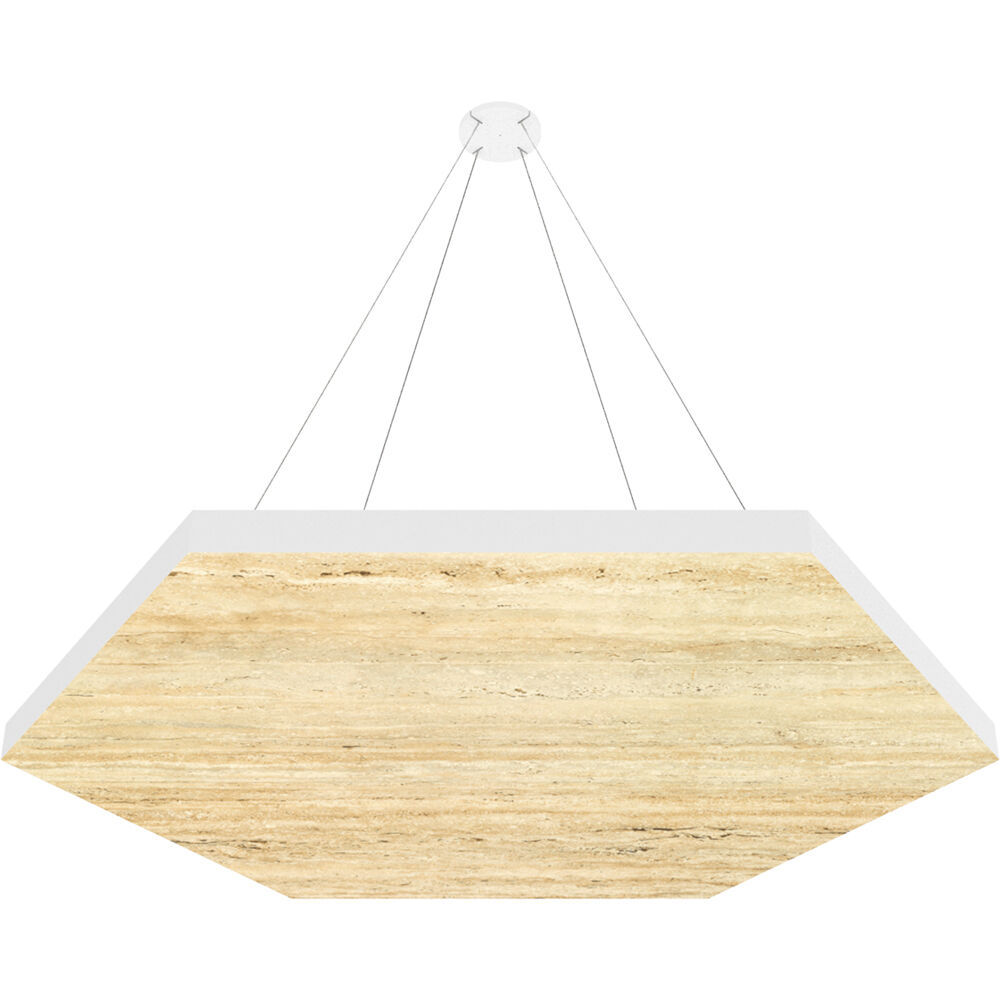 Vicoustic ViCloud VMT Flat (Hexágono, Piedras les, Travertino Clásico, 4 Piezas) - Solución Ac