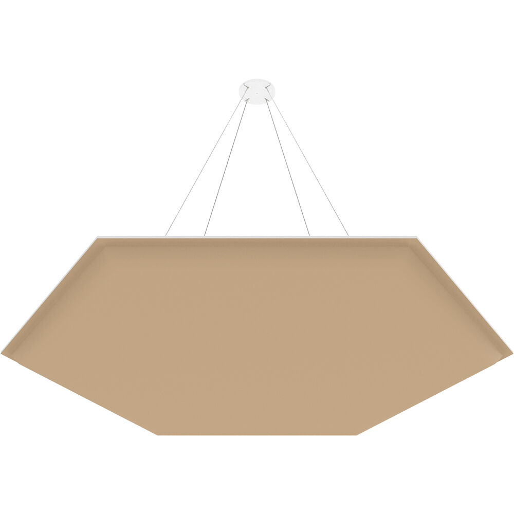 Vicoustic ViCloud VMT 3D (Hexágono, Beige, 4 Piezas) - Solución Acústica Suspendida Ligera