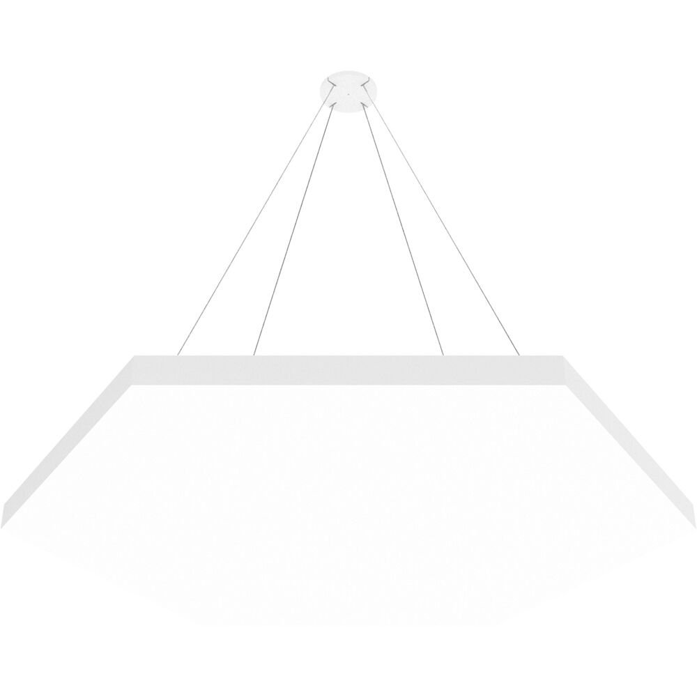 Vicoustic ViCloud VMT Flat (Hexágono, Blanco l, 4 Piezas) - Solución Acústica Ligera y Suspend